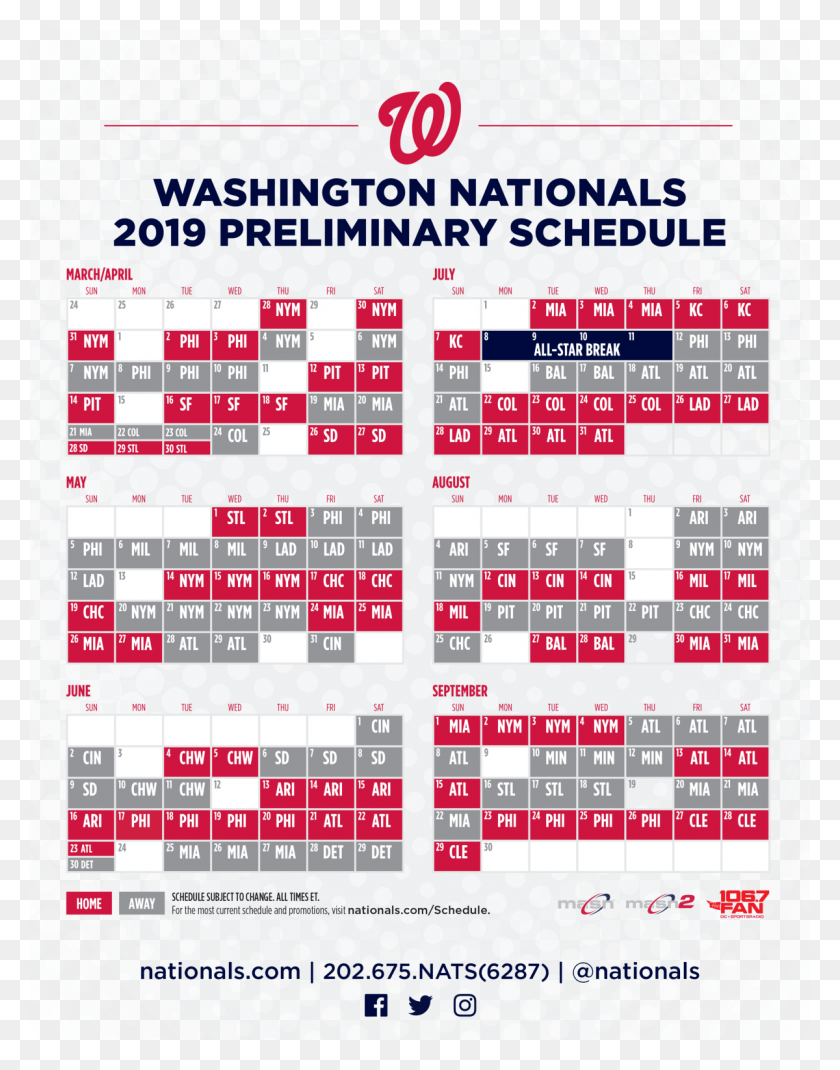 1200x1554 The Washington Nationals In Conjunction With Major Washington Nationals Opening Day 2019, Text, Word, Calendar HD PNG Download