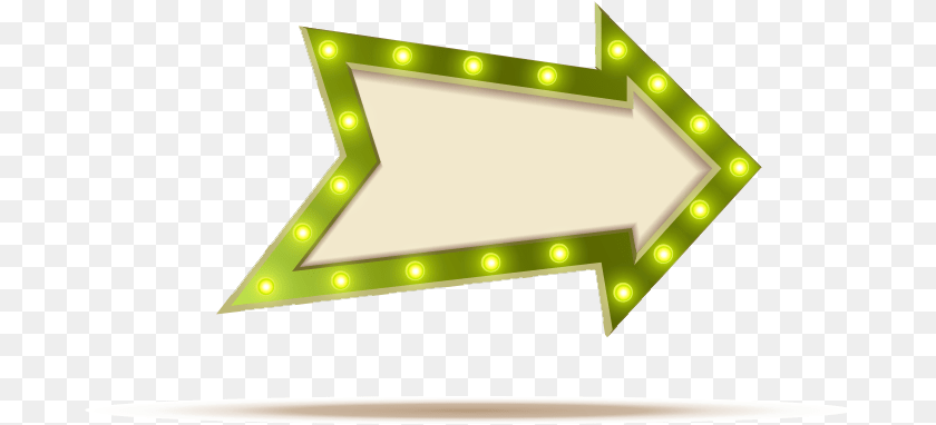 691x382 The Water Shed U2013 Lit Up Arrow Green Light Up Arrow, Lighting, Symbol Sticker PNG