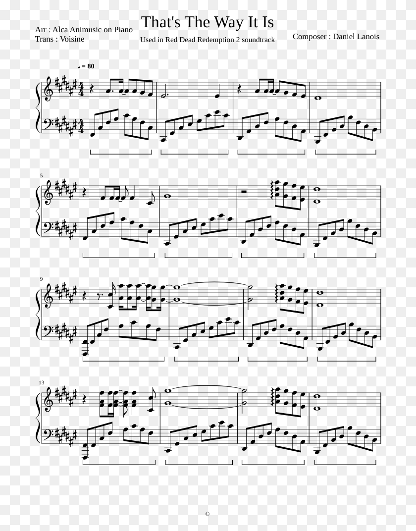 701x1012 The Way It Is Sound Of Silence Partitura Piano, Gray, World Of Warcraft HD PNG Download