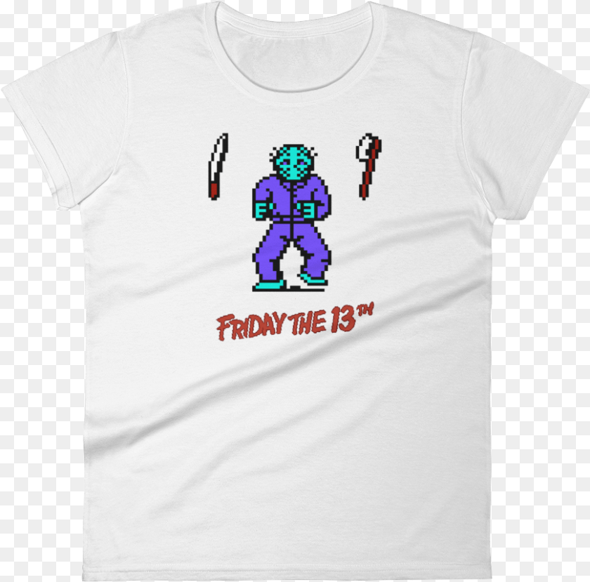 868x857 The Weapons Of Jason Voorhees 8 Bit Jason, Clothing, T-shirt, Baby, Person Transparent PNG