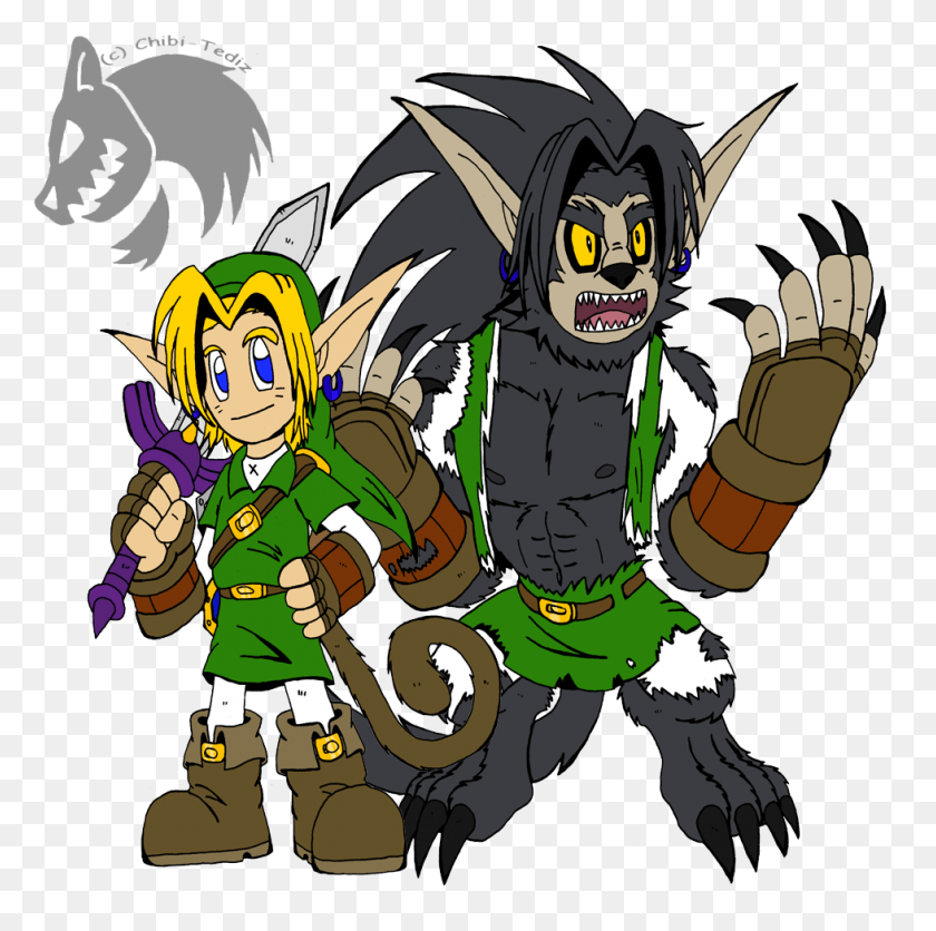 979x975 The Werewolf Of Time By Chibi Tediz Super Smash Bros Werewolf, Person, Human, Graphics HD PNG Download