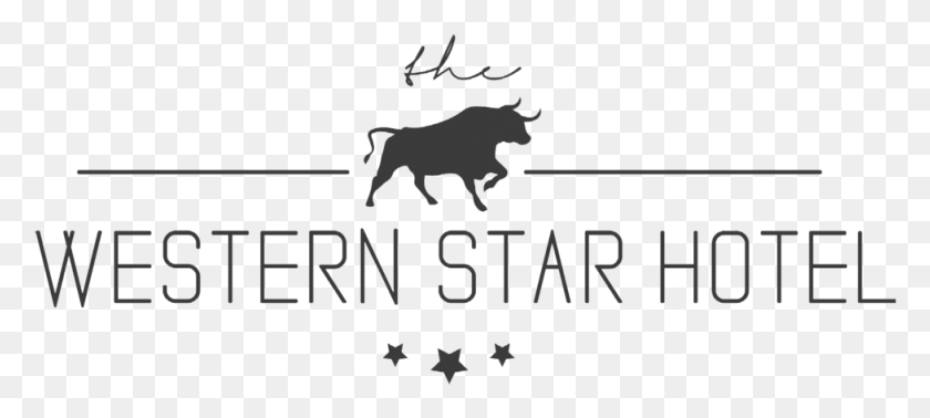 977x399 The Western Star Hotel Logo Design, Text, Symbol, Star Symbol Descargar Hd Png