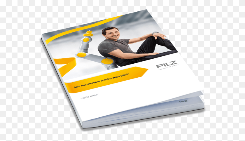 581x423 The White Paper Robotics From Pilz Graphic Design, Advertisement, Poster, Person HD PNG Download