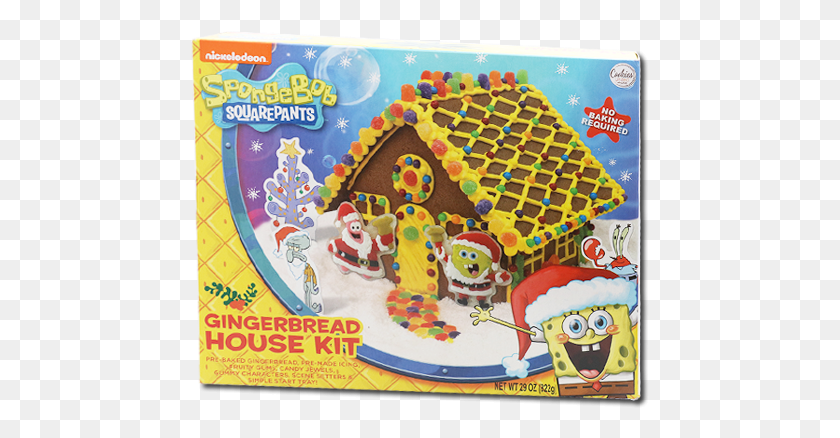 459x378 The Wild Baker Spongebob Gingerbread House Spongebob Squarepants, Cookie, Food, Biscuit HD PNG Download
