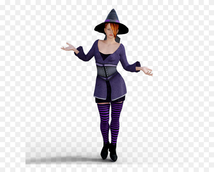 641x618 Ведьма Женщина Хэллоуин Девушка Готическая Мистическая Ведьма, Исполнитель, Человек, Человек Png Скачать