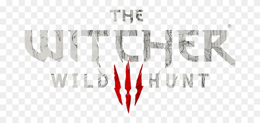 683x340 The Witcher 3 Logo Witcher 3 Wild Hunt, Text, Alphabet, Poster HD PNG Download