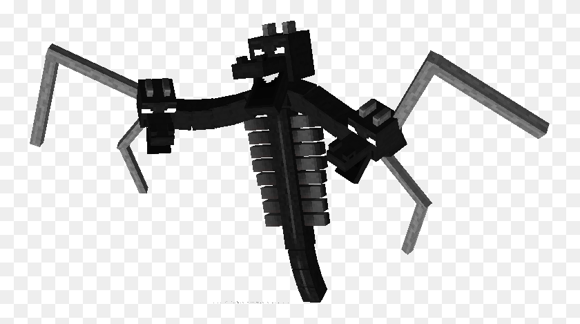 753x409 The Wither Dragon Minecraft Ender Dragon Wither, Machine Gun, Gun, Weapon HD PNG Download