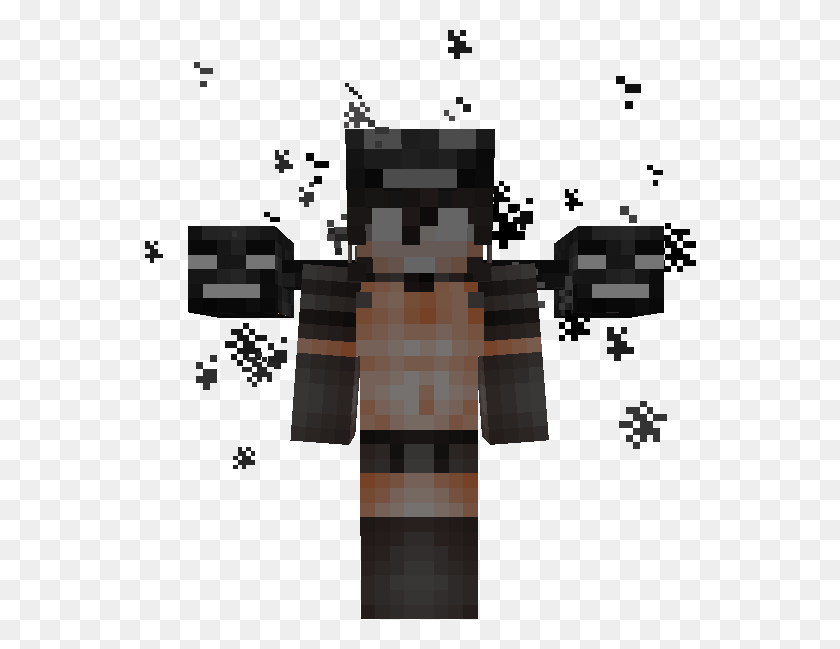 552x589 Descargar Png / La Niña Wither Wither Girl De Minecraft Png