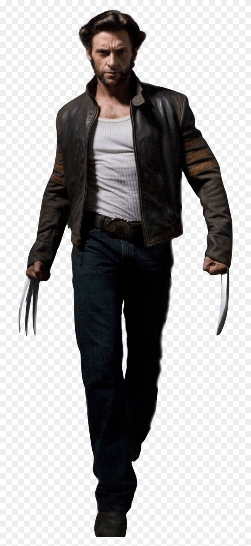 720x1765 The Wolverine Jpg Black And White, Clothing, Apparel, Jacket HD PNG Download