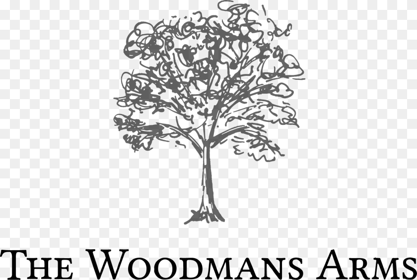 1791x1204 The Woodmans Arms Tree, Gray PNG