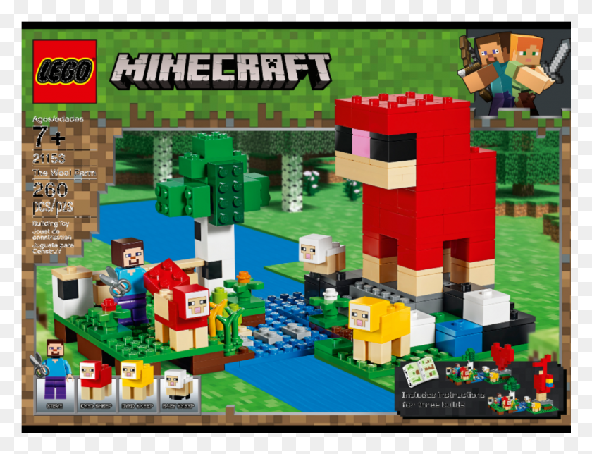 1199x899 La Granja De Lana, Lego Minecraft, La Granja De Lana, Juguete, Hd Png