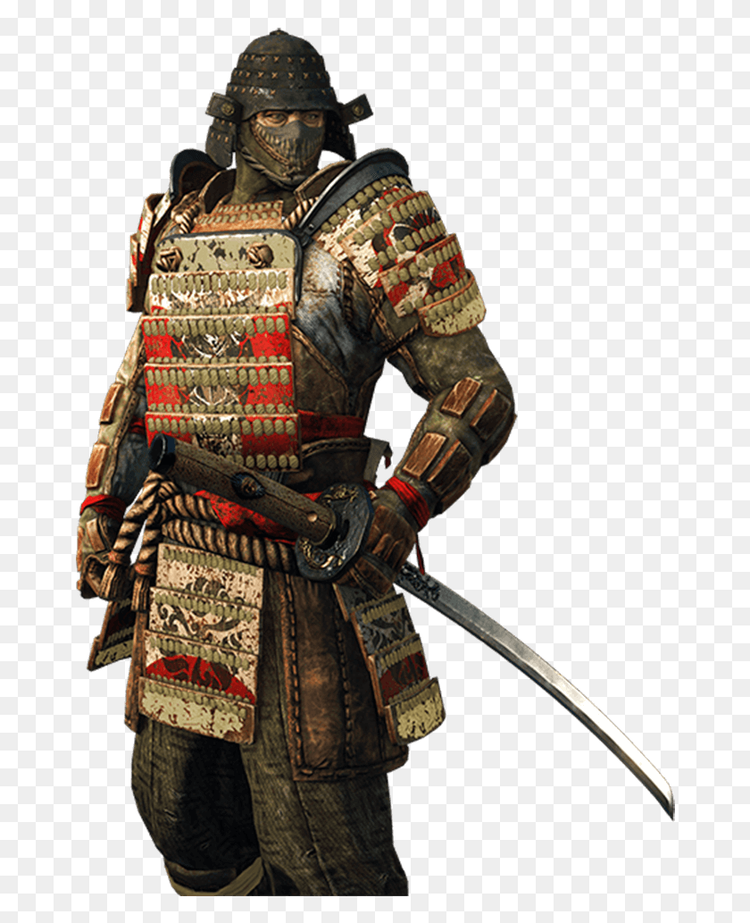 672x973 The World Of For Honor Is Harsh But You The Born Samurai For Honor, Helmet, Clothing, Apparel HD PNG Download