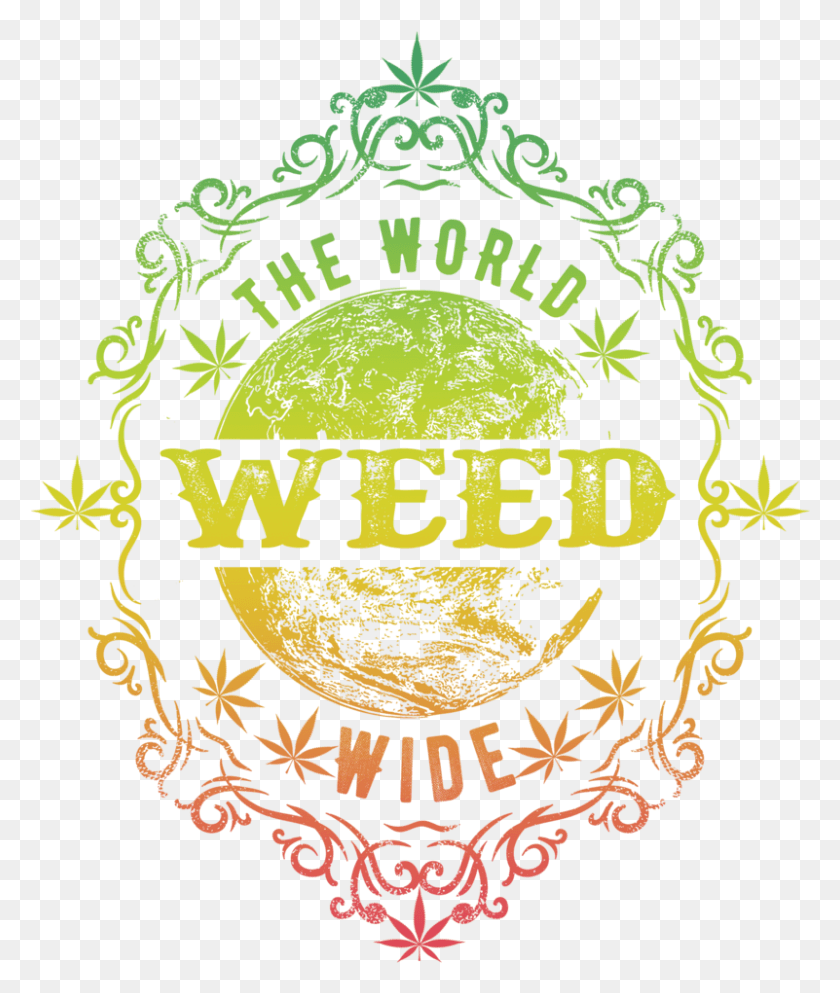 801x959 The World Wide Weed, Label, Text, Symbol HD PNG Download