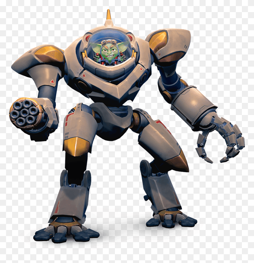 1005x1043 The Worst Of Friends New Ruckus Paladins, Robot, Toy, Person HD PNG Download