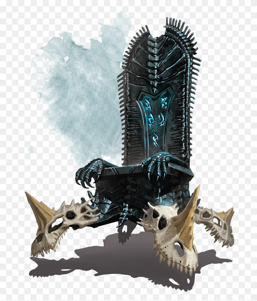 692x922 The Wyrmskull Throne Dungeons And Dragons Storm Kings Magic Fantasy Item Art, Dragon HD PNG Download
