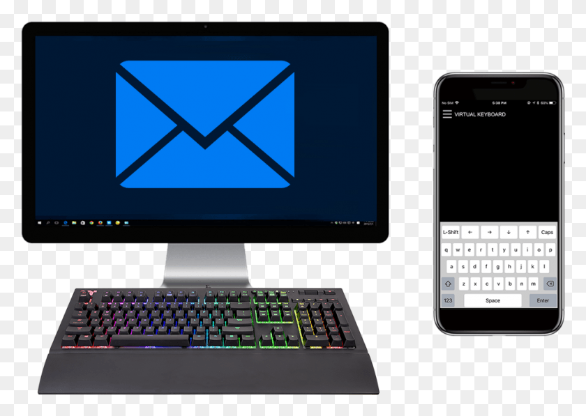 947x653 The X1 Rgb App Features An Intelligent Virtual Keyboard Email Lock, Mobile Phone, Phone, Electronics HD PNG Download