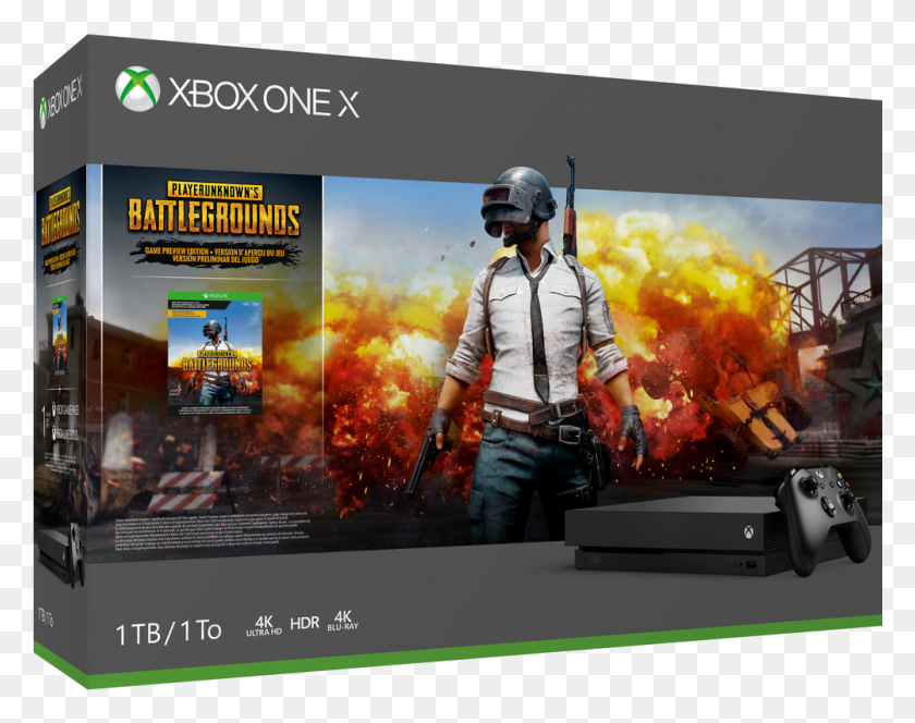 1001x776 Xbox One X Playerunknown39S Battlegrounds Bundle Xbox One X Pubg Bundle, Шлем, Одежда, Одежда Png Скачать