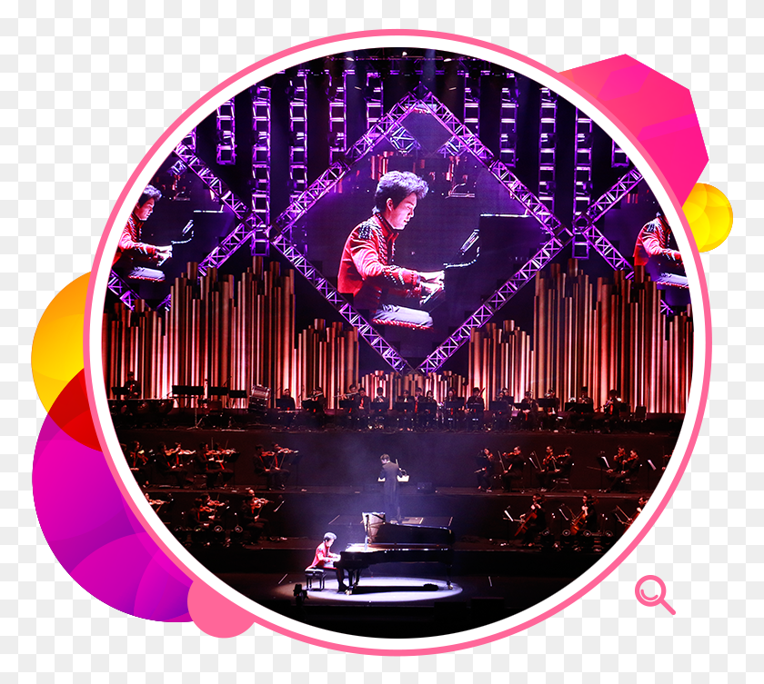 773x693 The Yundi Li Emperor Fantasy World Tour Was Held At Circle, Person, Stage, Interior Design HD PNG Download