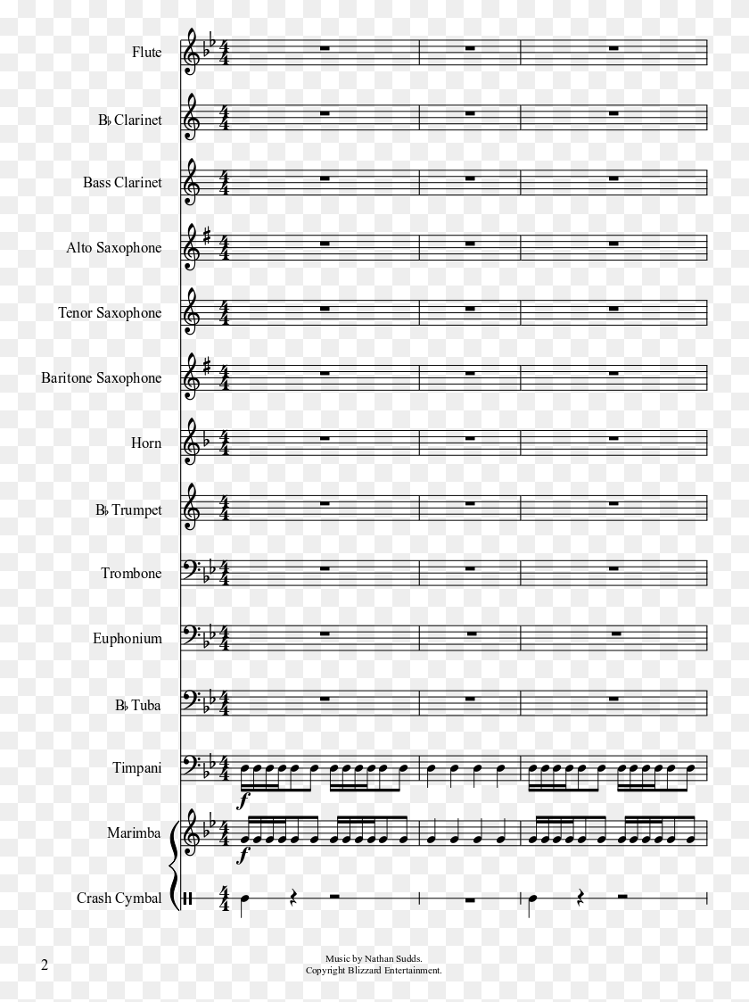 749x1063 The Zerg Invasion Sheet Music Composed By Nathan Sudds Land Of Make Believe Sheet Music, Gray, World Of Warcraft HD PNG Download