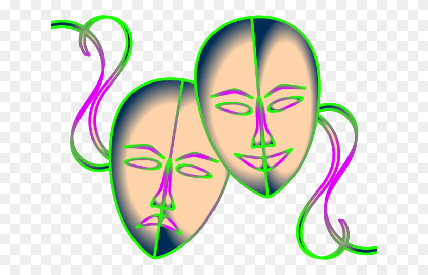640x480 Theater Mask Clipart, Face, Head, Pattern HD PNG Download