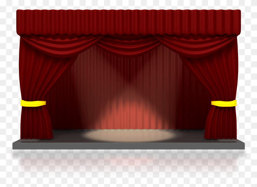 1561x1102 Theatre Stage With Spotlights Stage Clipart Transparent Background, Indoors, Room, Theater HD PNG Download