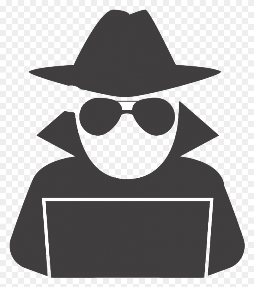 869x992 Theft Computer Hackers Clip Art, Clothing, Apparel, Sunglasses HD PNG Download
