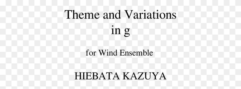 394x249 Theme And Variations For Wind Ensemble In G Hiebata Every Word You Cannot Say Iain Thomas, Gray, World Of Warcraft HD PNG Download