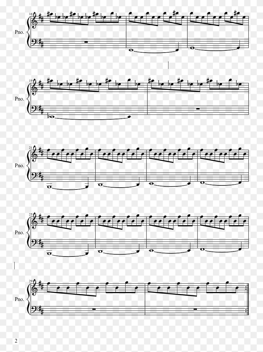 751x1064 Theme From Halloween Michael Myers Theme Sheet Music, Gray, World Of Warcraft HD PNG Download