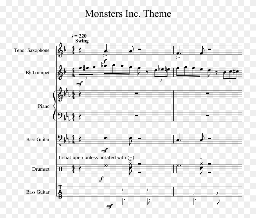 750x654 Theme Sheet Music 1 Of 31 Pages Pokemon Theme Song Violin Sheet Music, Text, Gray, World Of Warcraft HD PNG Download