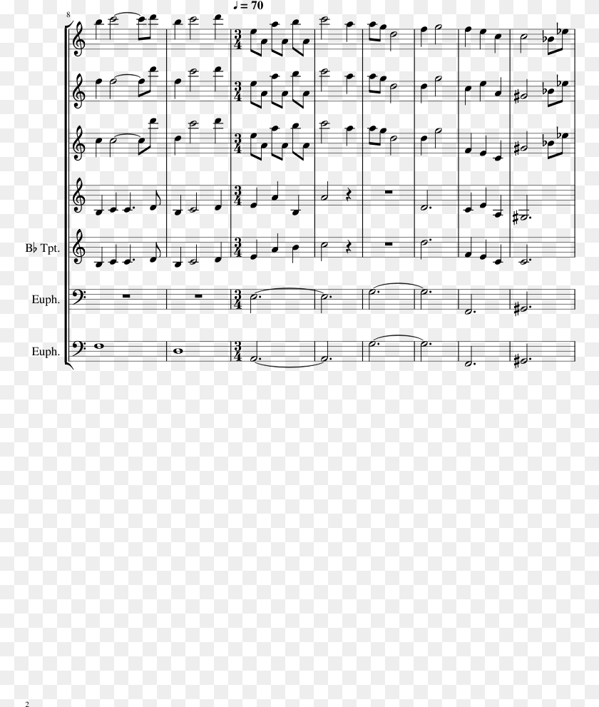 773x991 Theme Sheet Music Composed By Composer Murray Sheet Music, Gray Transparent PNG