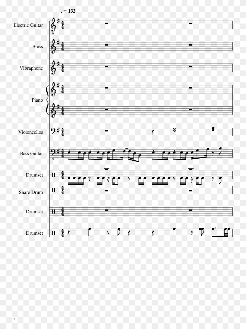 750x1060 Theme Street Fighter Sheet Music Composed By Partitura Hadouken Theme Song, Gray, World Of Warcraft HD PNG Download