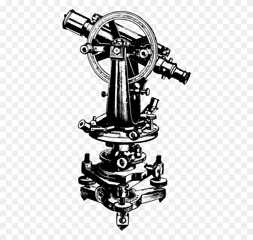 429x738 Theodolite Computer Icons Geodesy Surveyor Microscope Theodolite, Gray, World Of Warcraft HD PNG Download