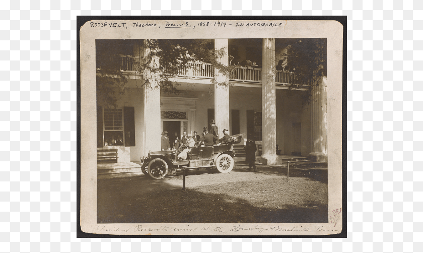 538x442 Theodore Roosevelt Arriving At The Hermitage Vintage Car, Model T, Antique Car, Vehicle HD PNG Download