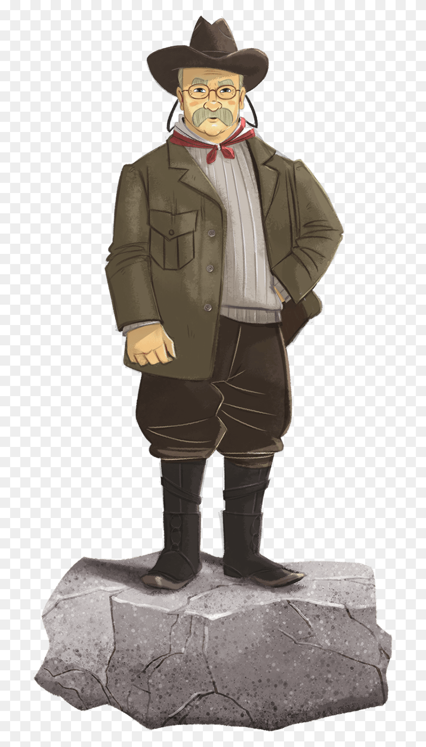 710x1411 Theodore Roosevelt Cartoon Png / Ropa Hd Png
