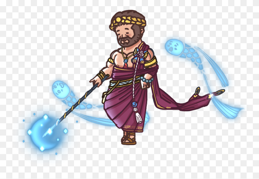 829x554 Theodotus Midday Witch Sun Priest And Derp Fishes Cartoon, Person, Human, Pirate HD PNG Download