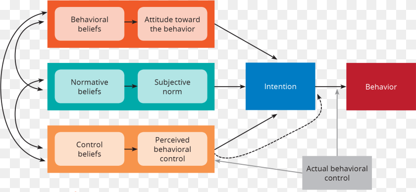 Theory Of Planned Behavior Beliefs, Diagram, Uml Diagram Sticker PNG