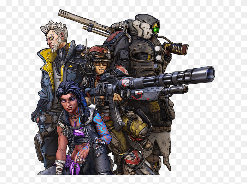 629x565 There Are 4 New Vault Hunters In Borderlands 3 Each Borderlands 3 Vault Hunters, Helmet, Clothing, Apparel HD PNG Download