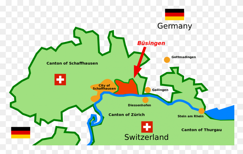 1186x721 Есть Два Международных Анклава Швейцария Германия, Участок, Диаграмма, Карта Hd Png Скачать