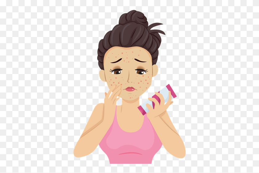 370x501 There Are Varying Explanations As To Whether Hormonal Cartoon Acne, Person, Human, Face HD PNG Download