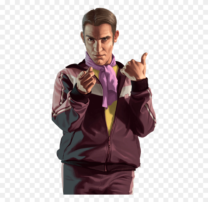 424x757 There Is A Character From Gta 4 Called Bernie Crane Bernie Crane, Person, Human, Clothing HD PNG Download