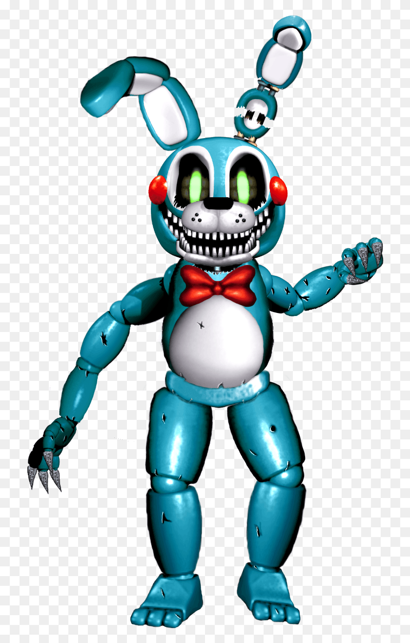 732x1257 Therealboreddrawer 97 49 Nightmare Toy Bonnie By Therealboreddrawer Twisted Nightmare Toy Bonnie, Robot, Figurine, Alien HD PNG Download