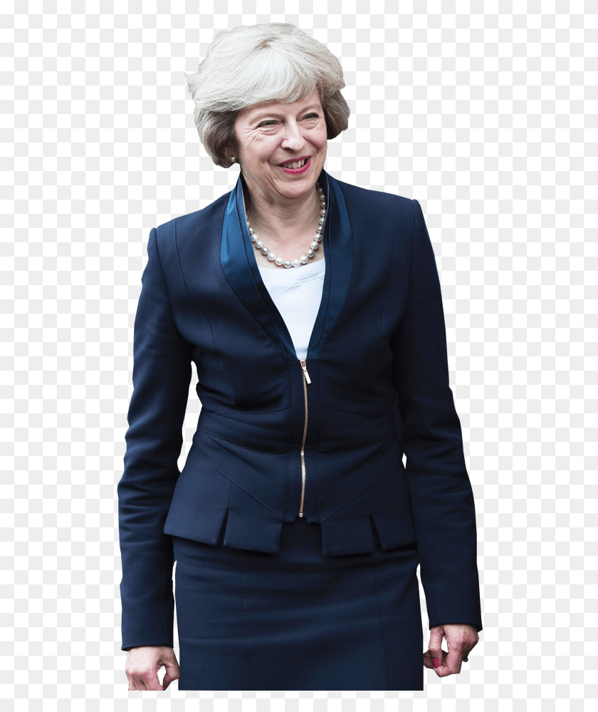 516x939 Theresa May Standing Theresa May No Background, Clothing, Apparel, Blazer HD PNG Download