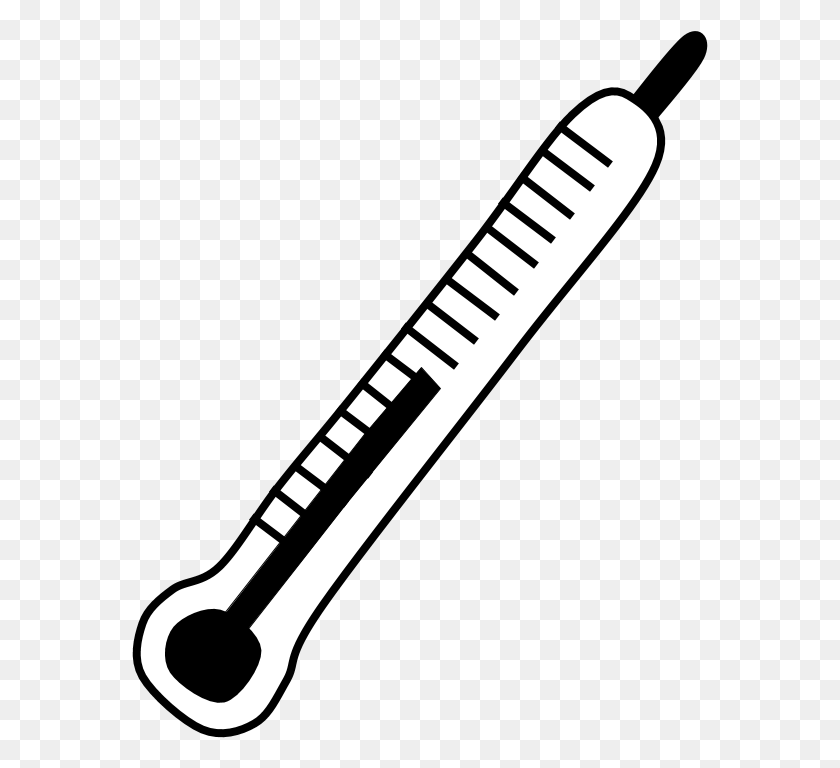 577x708 Thermometer Fever Thermometer Fever Black And Musical Instrument, Cutlery, Stick, Racket HD PNG Download