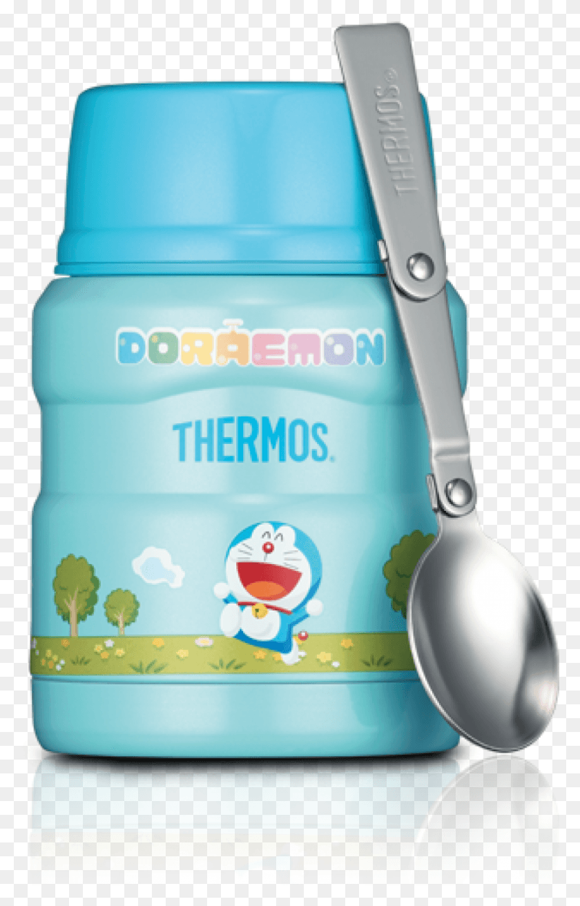 860x1381 Thermos Food Jar Doraemon, Cutlery, Spoon HD PNG Download