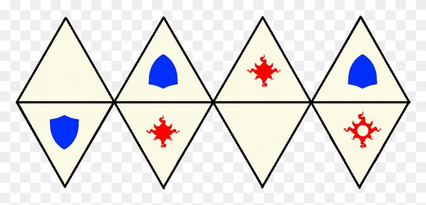 893x394 Estos Dados Se Usan Para Las Batallas De Sagaborn Miniaturas Faro De Guia, Triángulo, Símbolo, Alfombra Hd Png