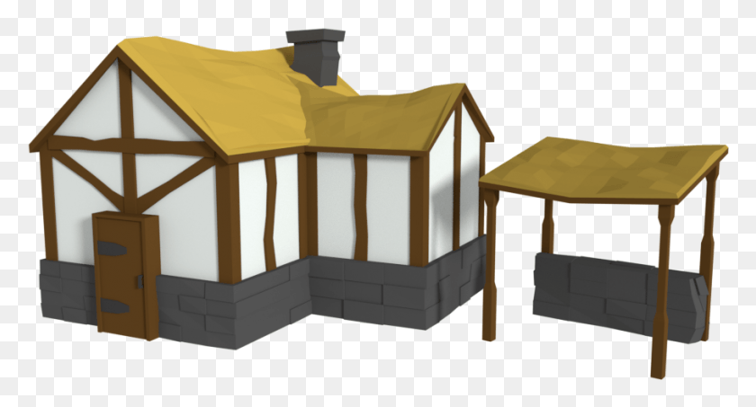 906x457 These Low Poly Assets Are Just Waiting To Be Used In Roof, Wood, Food, Cookie HD PNG Download