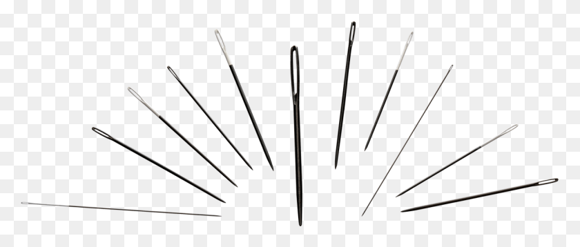 1174x449 These Needles Have A Totally Black Non Reflective Surface Line Art, Pin, Wand, Tool HD PNG Download