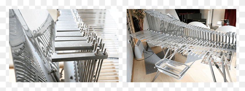 801x259 These Pictures Show The Glass Rods Connected To The Glass Rod Musical Instrument, Chair, Furniture, Rake HD PNG Download
