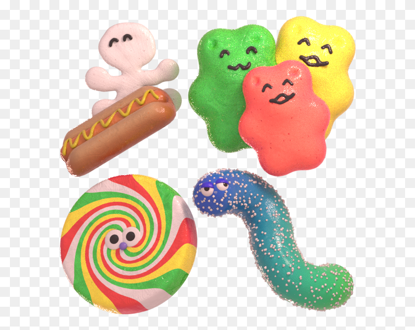602x607 They Are Called Funny Buddys And Are My Version Of Cartoon, Food, Candy, Lollipop Descargar Hd Png