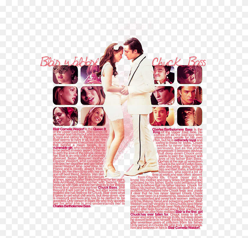 569x747 They Are Chuck And Blair Blair And Chuck So What Chuck And Blair, Person, Human, Poster HD PNG Download